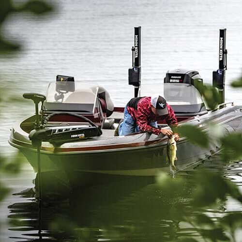 gps amélioré et hélice anti-algues du moteur électrique avant Minn Kota Ultrex 112 LBS 152cm MDI+